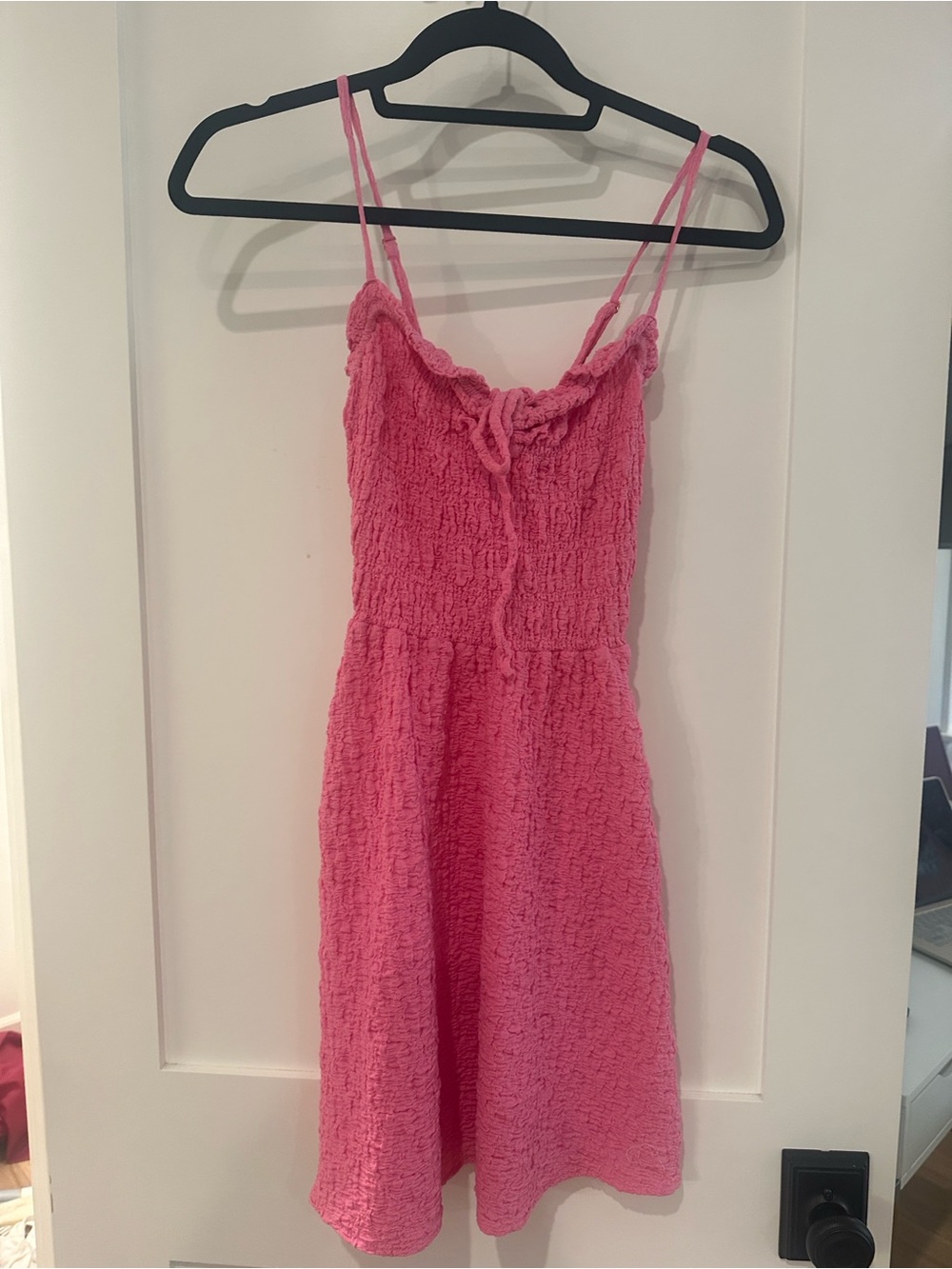 saltwater LUXE Dahl Pink Textured Spaghetti-Strap Dress - Picture 3 of 4